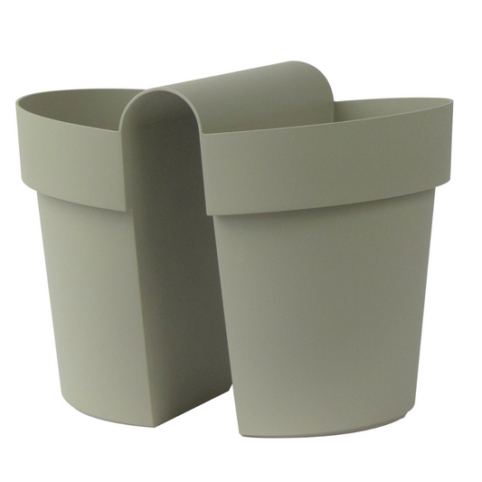 Balcony hanger double-sided with reservoir small