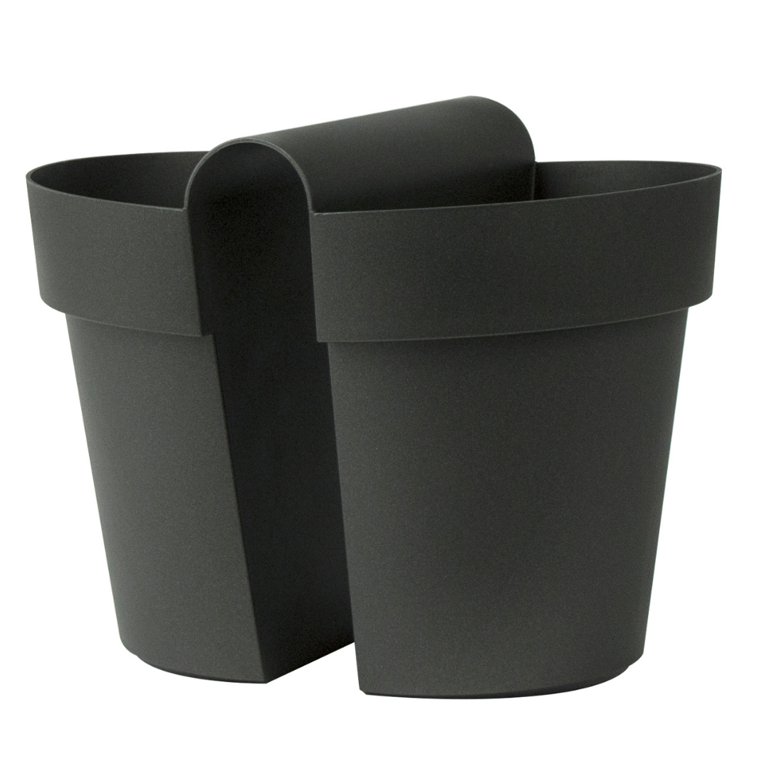 Balcony hanger double-sided with reservoir small