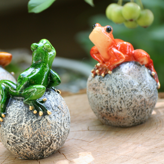 Frogs on ball