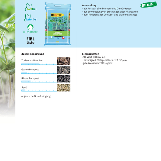 Ricoter seed soil bag soil 10 litre bag