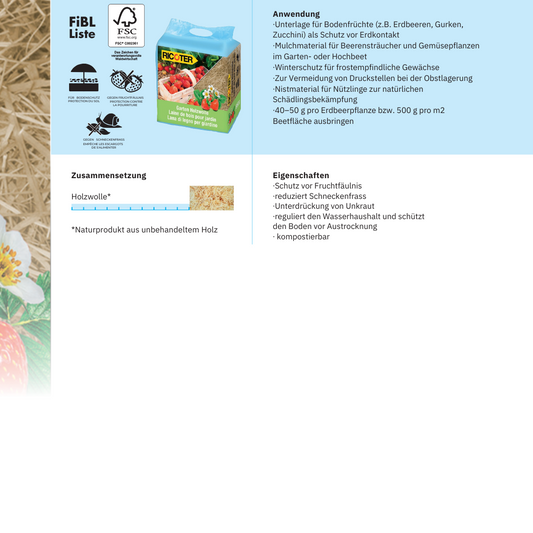 Garden wood wool