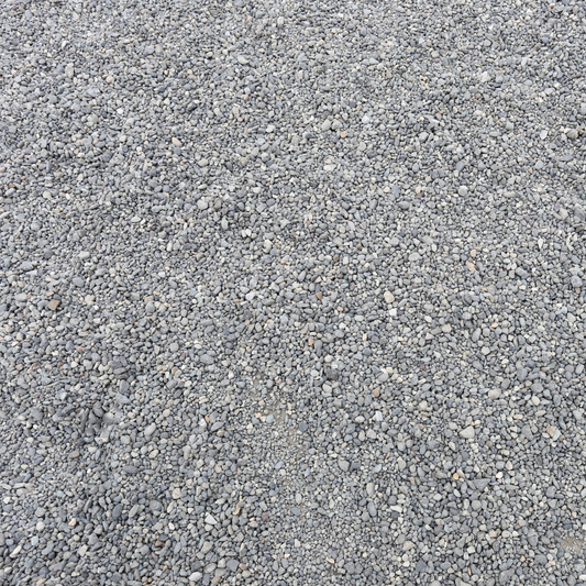 Round gravel small grains loose
