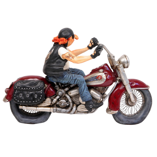 Forchino figure `The Motorbiker`