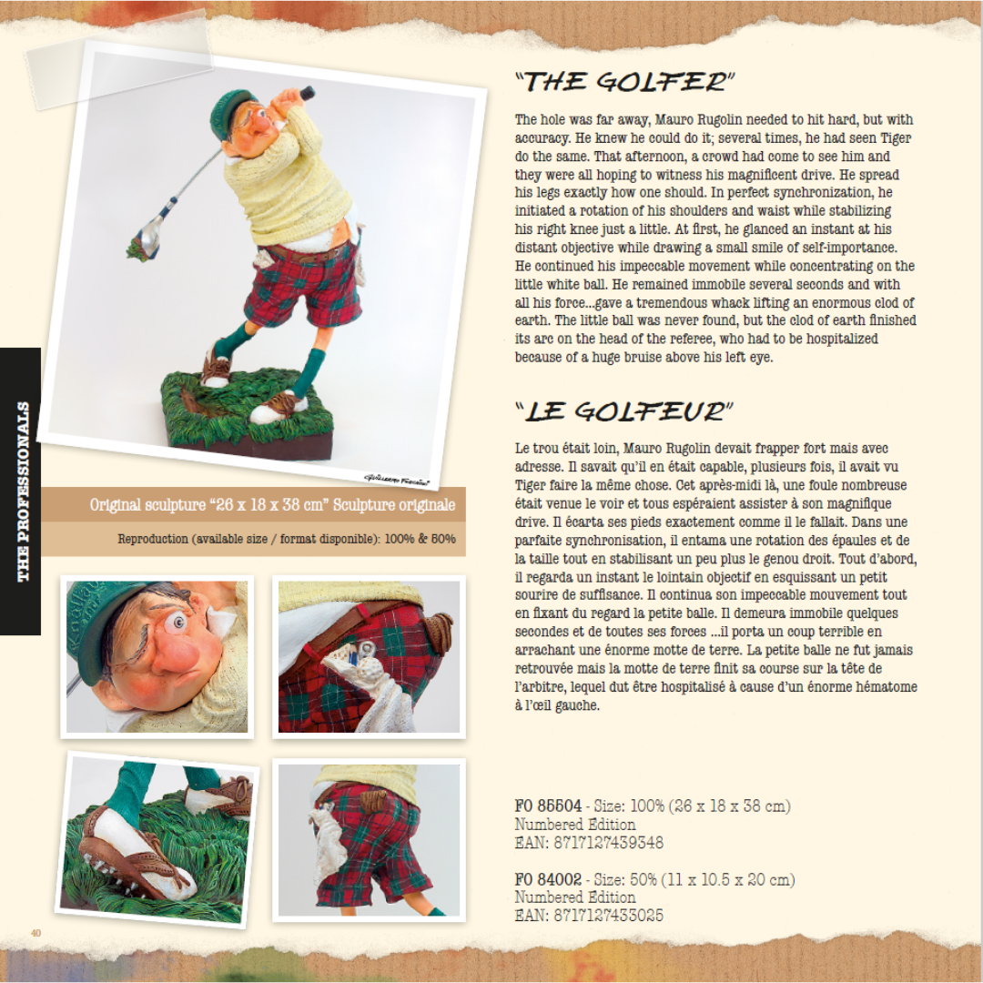 Forchino figurine 'Fore The Golfer'