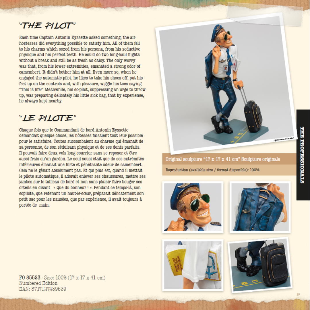Forchino figure `The Pilot `