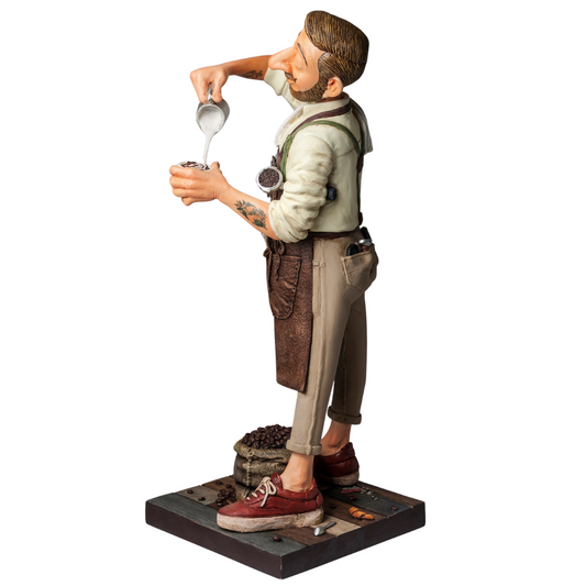 Forchino figure `The Barista`